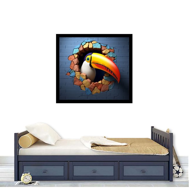Toucan Breaking Out Print Poster Artwork Mural (Creator Uploaded)
