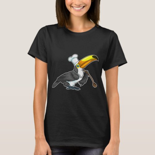 Toucan Chef Cooking spoon T_Shirt