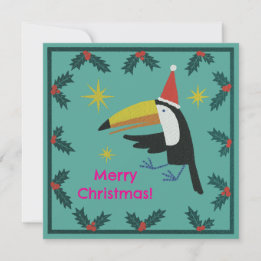Toucan Christmas Holiday Card