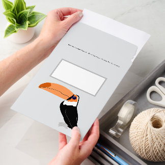 Toucan Design Any Colour Background Envelope Mailers