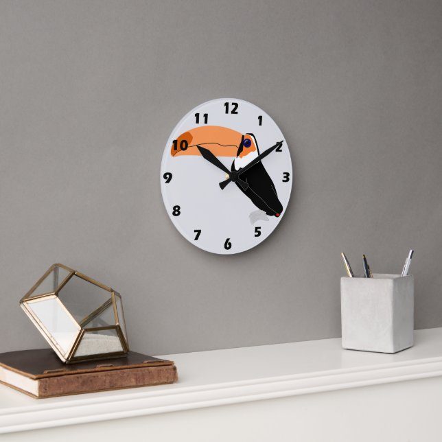 Toucan Design Round Clock (Office)