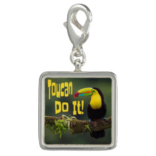 Toucan Do It! Colorful Bird Motivational Funny Pun Charm