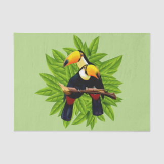 Toucan Duo Green Tissue Paper