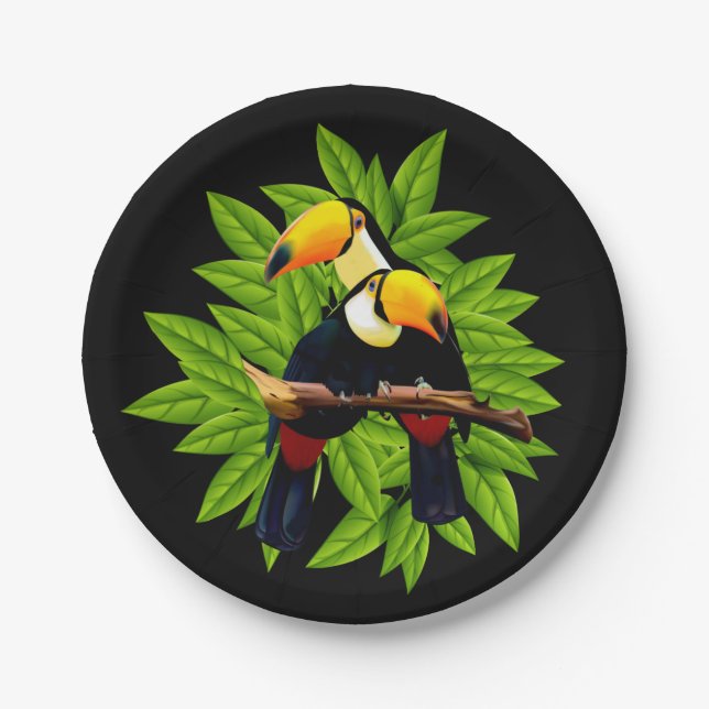 Toucan Duo Paper Plates (Front)