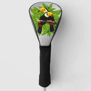 Toucan Duo Silver Golf Head Cover