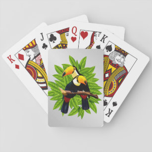 Toucan Duo Silver  Playing Cards