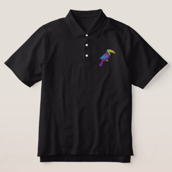 Toucan Embroidered Polo Shirt by ZazzleEmbroidery at Zazzle