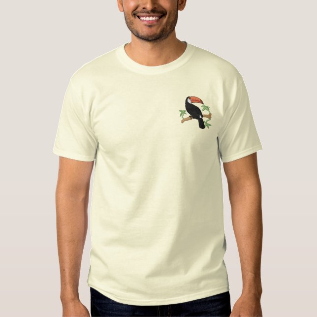 Toucan Embroidered T-Shirt (Front)