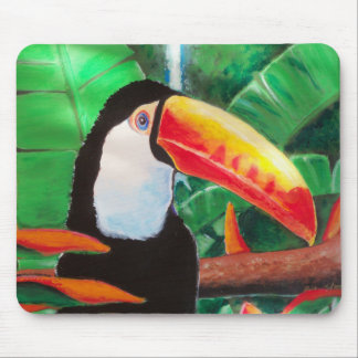 Toucan Exotic Jungle Bird Wildlife Mouse Pad Art