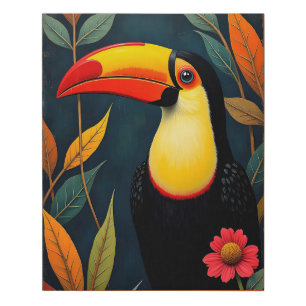 Toucan Faux Canvas Print
