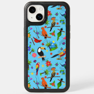 Toucan Flamingo And Arara Seamless Birds Pattern OtterBox iPhone 14 Plus Case