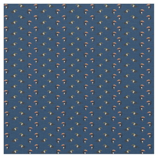 Toucan Frenzy Fabric (Navy)