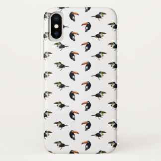 Toucan Frenzy iPhone X Case (choose colour)