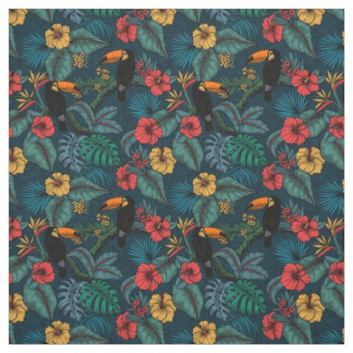 Toucan garden 2 fabric
