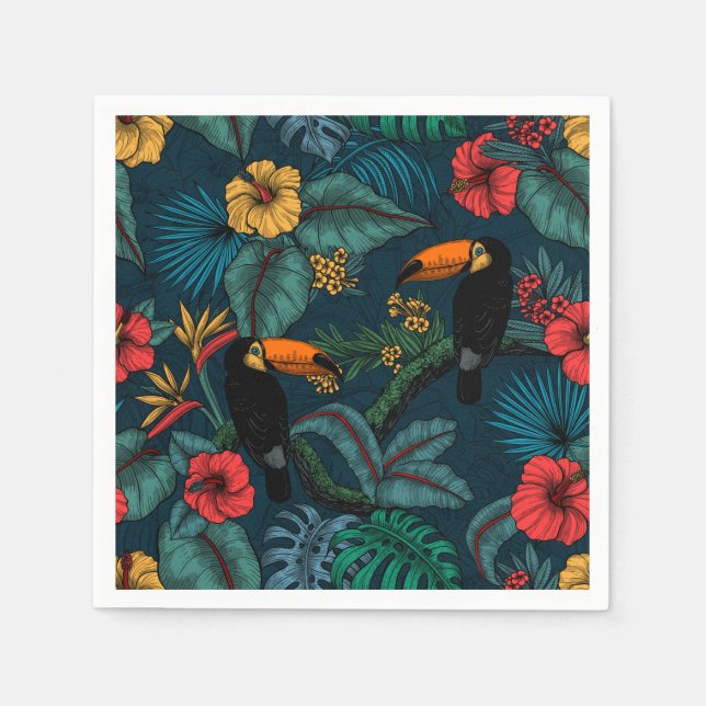 Toucan garden 2 napkins (Front)