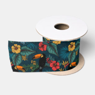 Toucan garden 2 satin ribbon