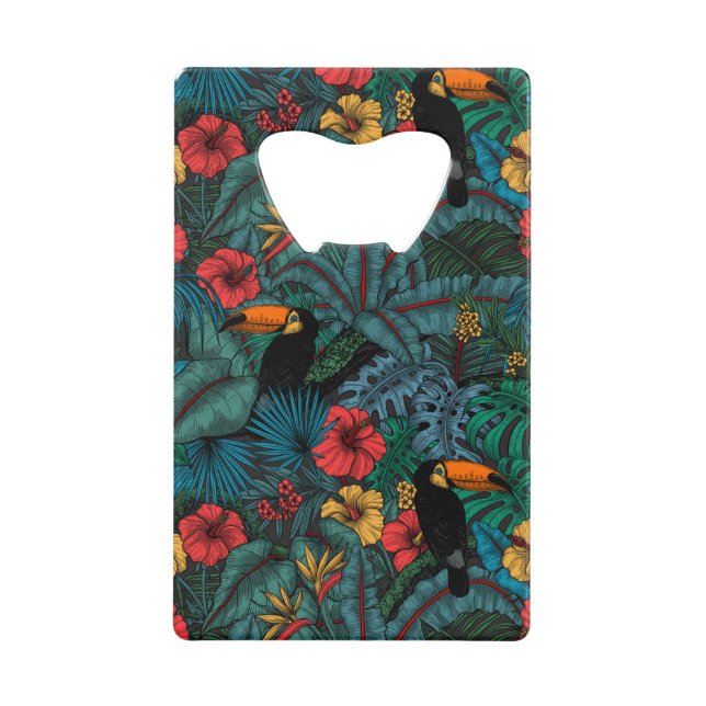Toucan garden credit card bottle opener (Front)