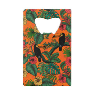 Toucan garden credit card bottle opener