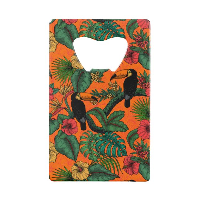Toucan garden credit card bottle opener (Front)