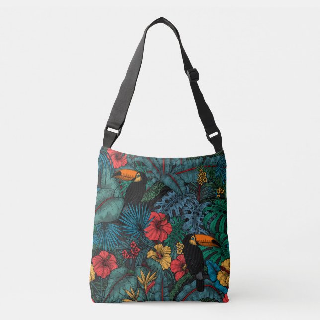 Toucan garden crossbody bag (Front)