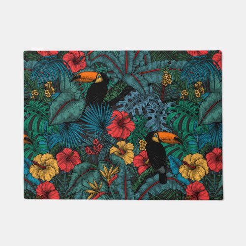 Toucan garden doormat