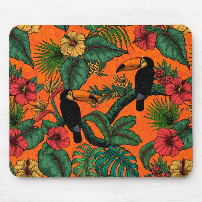 Toucan garden mouse pad (Front)
