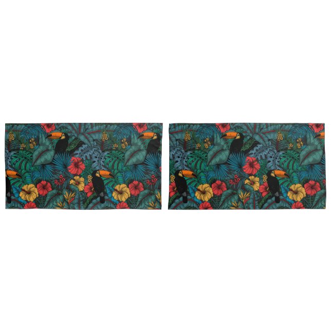 Toucan garden pillow case (Front-Set)