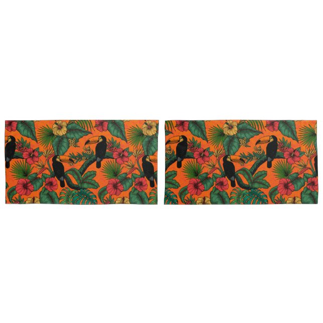 Toucan garden pillow case (Front-Set)