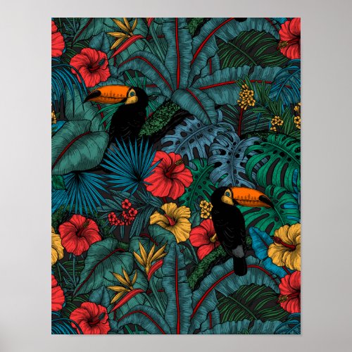 Toucan garden poster