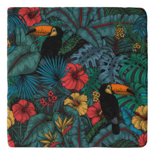 Toucan garden trivet