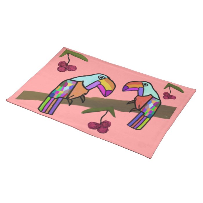 Toucan Habitat Custom Placemats