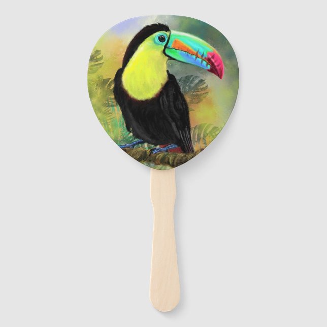 Toucan Hand Fan (Back)
