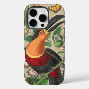 Toucan Jungle Tropical Bird Beautiful Antique iPhone 16 Pro Case