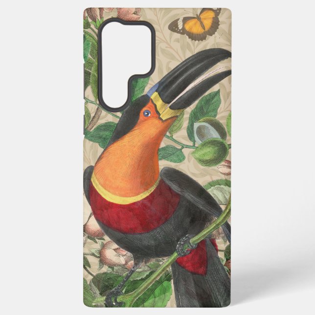 Toucan Jungle Tropical Bird Beautiful Antique Samsung Galaxy Case (Back)
