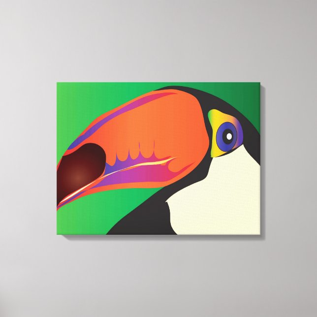 TOUCAN ON CANVAS PRINT (Front)