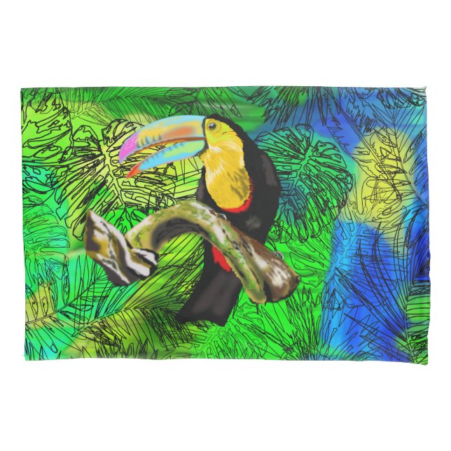 Toucan Pillow Case (Front)
