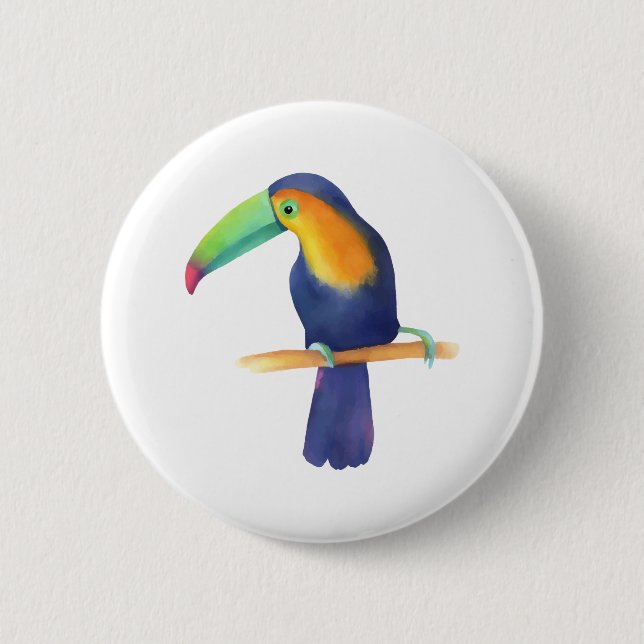 Toucan Pinback Button (Front)