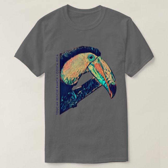 Toucan Rescue Ranch - Geometric Toucan T-Shirt (Design Front)