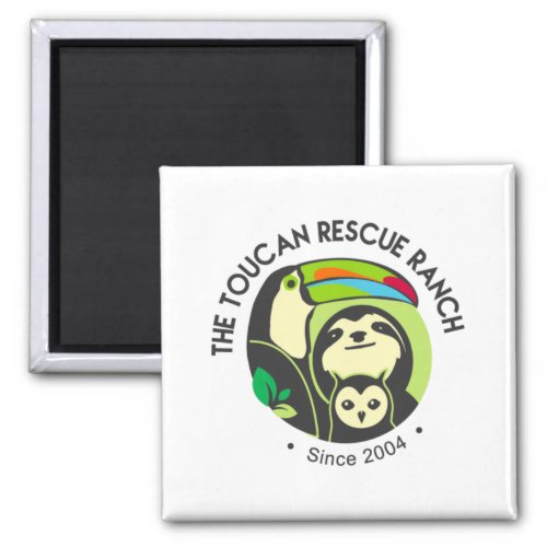 Toucan Rescue Ranch Logo Magnet _ Square