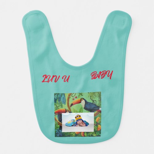 Toucan Tango Rainforest Rhapsody  Baby Bib