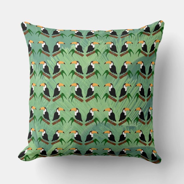 Toucan Throw Pillow (Front)