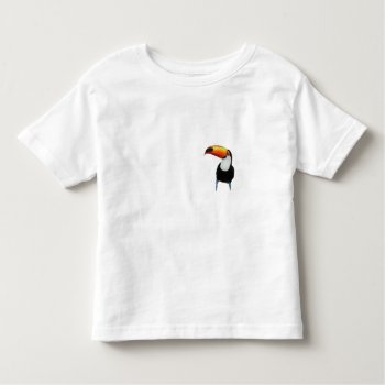 Toucan Toddler Fine Jersey T-shirt  White Toddler T-shirt by sangstar1 at Zazzle