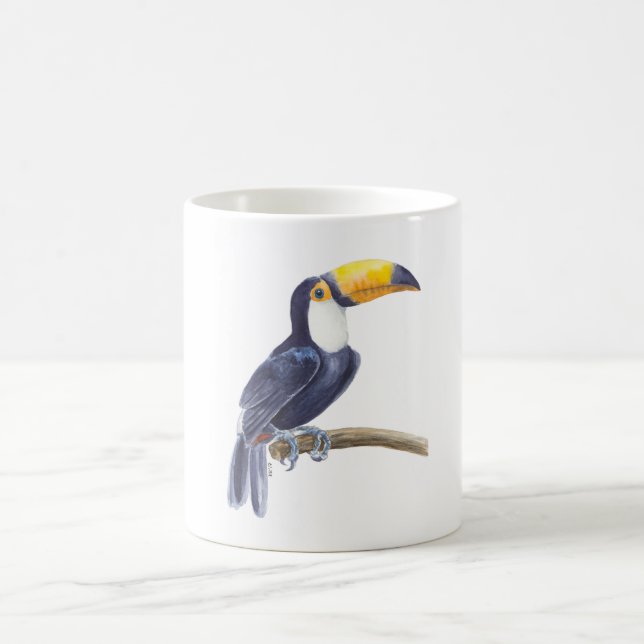 Toucan, tropical bird coffee mug (Center)