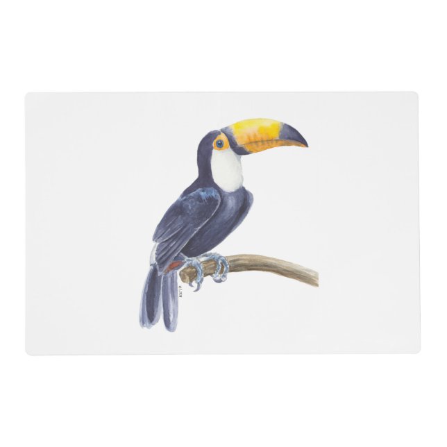 Toucan, tropical bird placemat (Front)