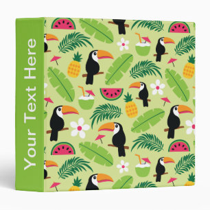 Toucan Tropical Summer 3 Ring Binder