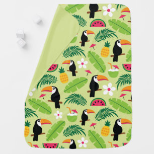 Toucan Tropical Summer Baby Blanket