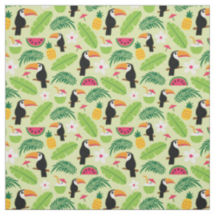 Toucan Tropical Summer Fabric