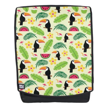 Toucan Tropical Summer Pattern Backpack Toucan Tropical Summer Pattern Backpack