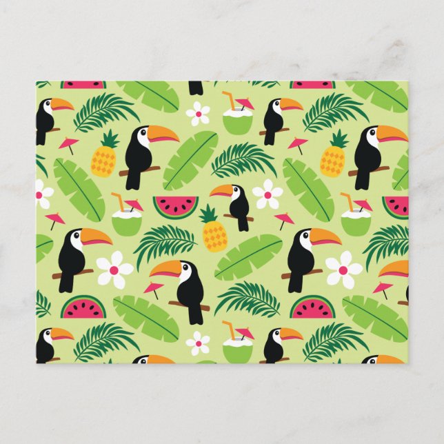 Toucan Tropical Summer Postcard (Front)