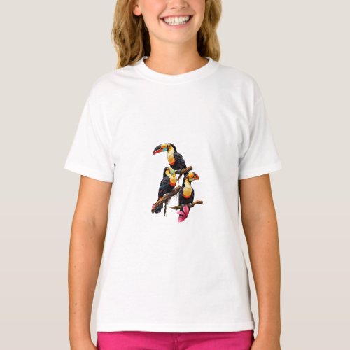 Toucan Tropics Vibrant T_Shirt Designs Inspired b